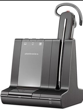 Plantronics Wireless Headset with Charging Dock - Black